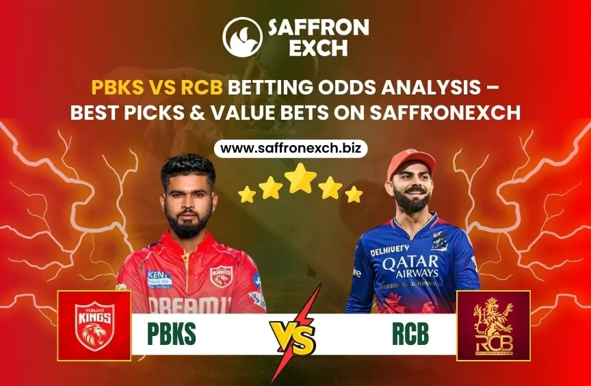 PBKS vs RCB Betting Odds Analysis – Best Picks & Value Bets on SaffronExch